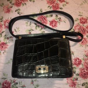 DVF Black Leather Crossbody